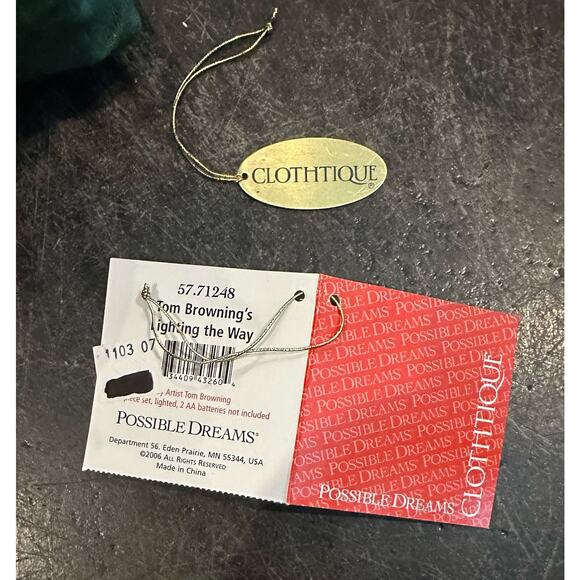 Dept 56 Possible Dreams Santa "Lighting the Way" 2006 57.71248 Clothtique Works - Picture 15 of 16